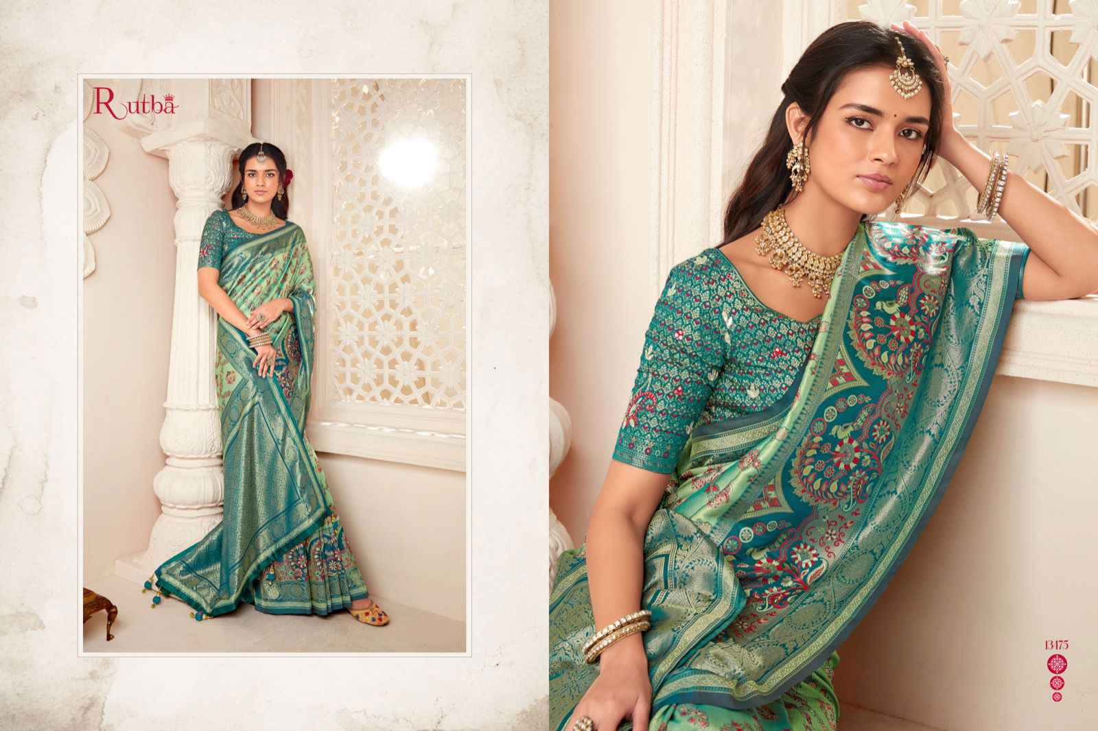 Rutba Vol 9 By Krishna Gokul Silk Wedding Sarees Catalog